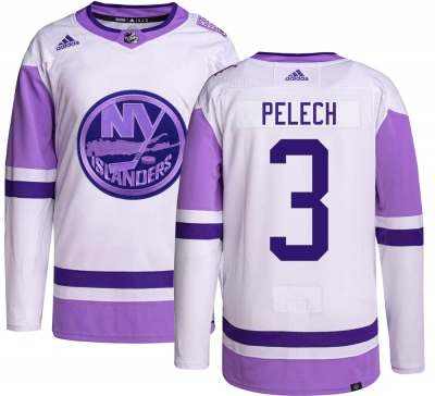 Men's Adam Pelech New York Islanders Adidas Hockey Fights Cancer Jersey - Authentic