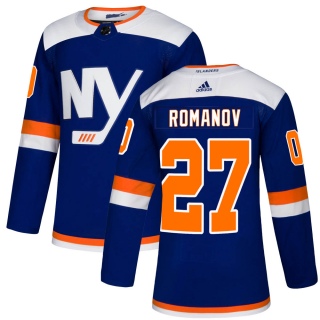 Men's Alexander Romanov New York Islanders Adidas Alternate Jersey - Authentic Blue