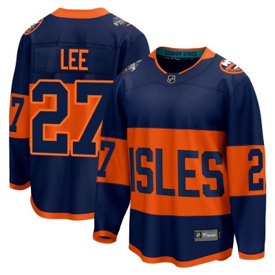 Men's Anders Lee New York Islanders Fanatics Branded 2024 Stadium Series Jersey - Breakaway Navy