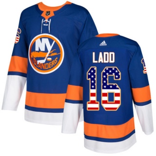 Men's Andrew Ladd New York Islanders Adidas USA Flag Fashion Jersey - Authentic Royal Blue