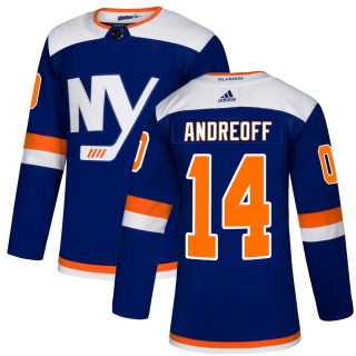 Men's Andy Andreoff New York Islanders Adidas Alternate Jersey - Authentic Blue