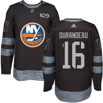 Men's Arnaud Durandeau New York Islanders 1917- 100th Anniversary Jersey - Authentic Black