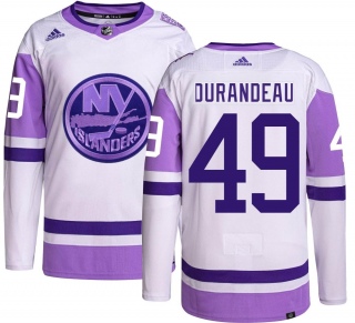 Men's Arnaud Durandeau New York Islanders Adidas Hockey Fights Cancer Jersey - Authentic
