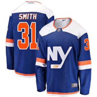 Men's Billy Smith New York Islanders Fanatics Branded Alternate Jersey - Breakaway Blue