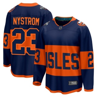 Men's Bob Nystrom New York Islanders Fanatics Branded 2024 Stadium Series Jersey - Breakaway Navy