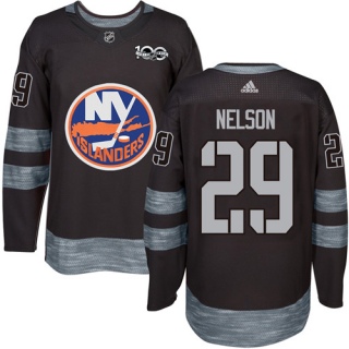 Men's Brock Nelson New York Islanders Adidas 1917- 100th Anniversary Jersey - Authentic Black