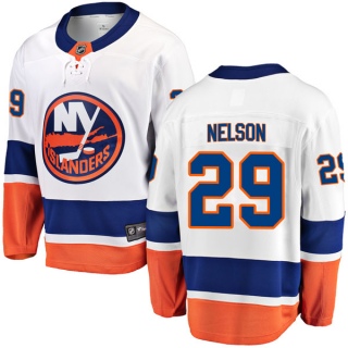 Men's Brock Nelson New York Islanders Fanatics Branded Away Jersey - Breakaway White