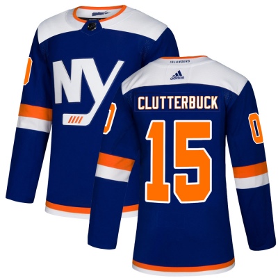 Men's Cal Clutterbuck New York Islanders Adidas Alternate Jersey - Authentic Blue