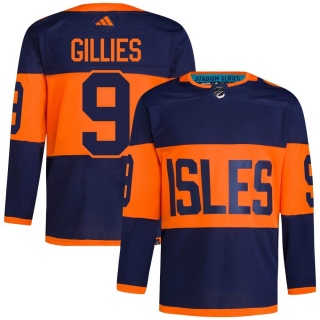 Men's Clark Gillies New York Islanders Adidas 2024 Stadium Series Primegreen Jersey - Authentic Navy