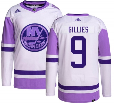 Men's Clark Gillies New York Islanders Adidas Hockey Fights Cancer Jersey - Authentic