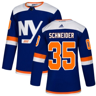 Men's Cory Schneider New York Islanders Adidas Alternate Jersey - Authentic Blue