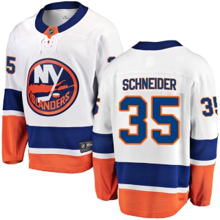 Men's Cory Schneider New York Islanders Fanatics Branded Away Jersey - Breakaway White