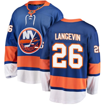 Men's Dave Langevin New York Islanders Fanatics Branded Home Jersey - Breakaway Blue