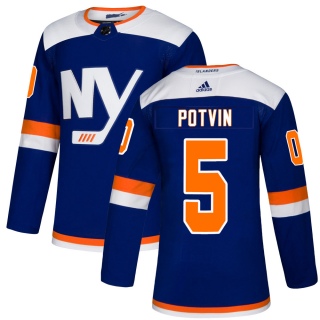 Men's Denis Potvin New York Islanders Adidas Alternate Jersey - Authentic Blue