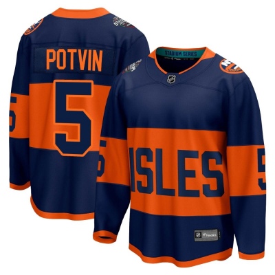 Men's Denis Potvin New York Islanders Fanatics Branded 2024 Stadium Series Jersey - Breakaway Navy