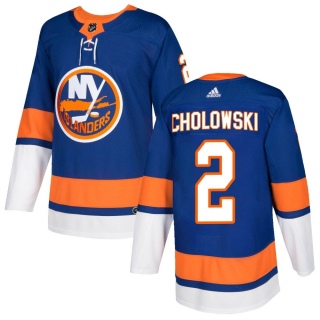 Men's Dennis Cholowski New York Islanders Adidas Home Jersey - Authentic Royal
