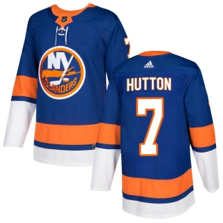 Men's Grant Hutton New York Islanders Adidas Home Jersey - Authentic Royal