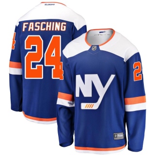 Men's Hudson Fasching New York Islanders Fanatics Branded Alternate Jersey - Breakaway Blue