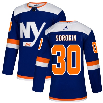 Men's Ilya Sorokin New York Islanders Adidas Alternate Jersey - Authentic Blue
