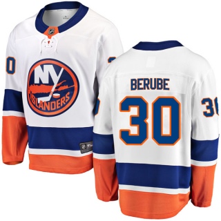 Men's Jean-Francois Berube New York Islanders Fanatics Branded Away Jersey - Breakaway White