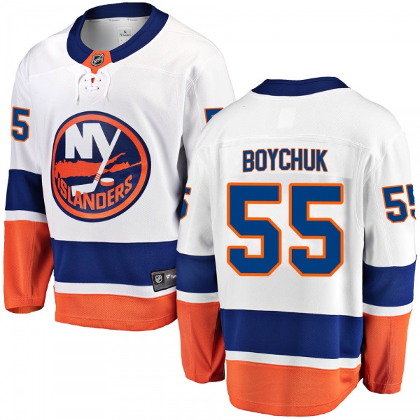 Men's Johnny Boychuk New York Islanders Fanatics Branded Away Jersey - Breakaway White