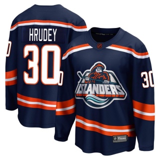 Men's Kelly Hrudey New York Islanders Fanatics Branded Special Edition 2.0 Jersey - Breakaway Navy