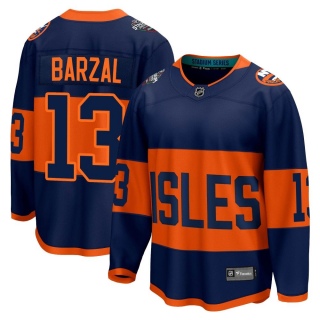 Men's Mathew Barzal New York Islanders Fanatics Branded 2024 Stadium Series Jersey - Breakaway Navy