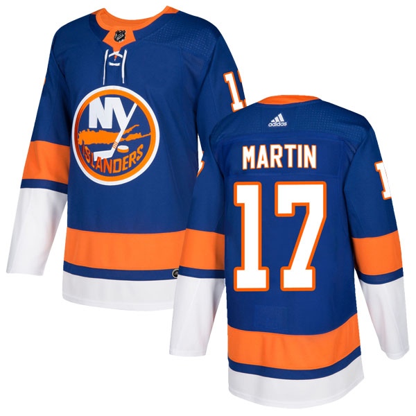 Men's Matt Martin New York Islanders Adidas Home Jersey - Authentic Royal