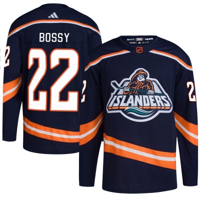 Adidas New York Islanders #22 Mike Bossy Royal Blue Home Authentic USA Flag  Stitched NHL Jersey