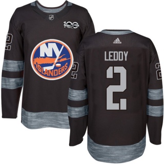 Men's Nick Leddy New York Islanders Adidas 1917- 100th Anniversary Jersey - Authentic Black