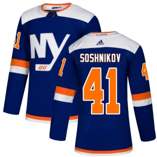 Men's Nikita Soshnikov New York Islanders Adidas Alternate Jersey - Authentic Blue