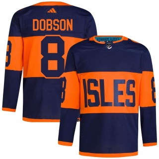 Men's Noah Dobson New York Islanders Adidas 2024 Stadium Series Primegreen Jersey - Authentic Navy