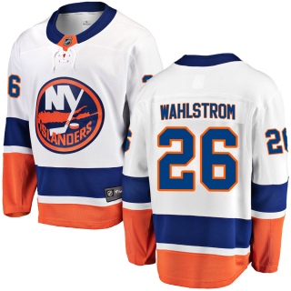 Men's Oliver Wahlstrom New York Islanders Fanatics Branded Away Jersey - Breakaway White