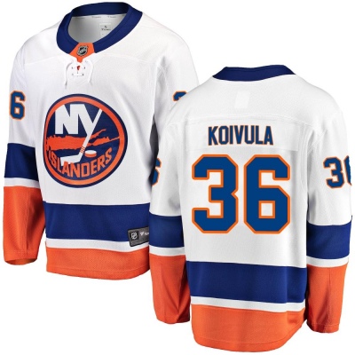 Men's Otto Koivula New York Islanders Fanatics Branded Away Jersey - Breakaway White