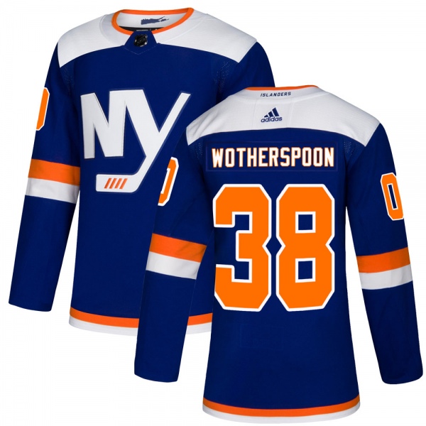 Men's Parker Wotherspoon New York Islanders Adidas Alternate Jersey - Authentic Blue