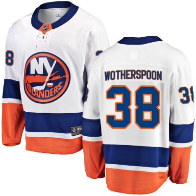 Men's Parker Wotherspoon New York Islanders Fanatics Branded Away Jersey - Breakaway White