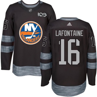 Men's Pat LaFontaine New York Islanders 1917- 100th Anniversary Jersey - Authentic Black