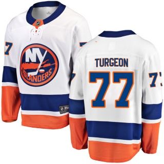 Men's Pierre Turgeon New York Islanders Fanatics Branded Away Jersey - Breakaway White