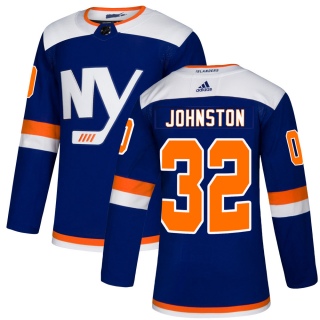 Men's Ross Johnston New York Islanders Adidas Alternate Jersey - Authentic Blue