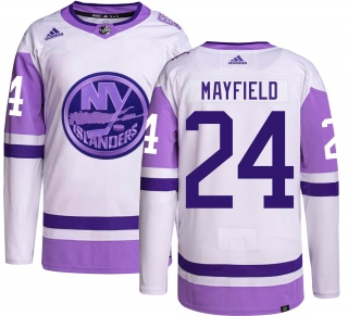 Men's Scott Mayfield New York Islanders Adidas Hockey Fights Cancer Jersey - Authentic