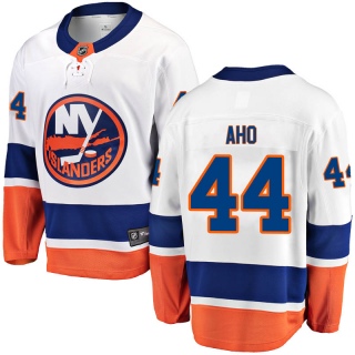 Men's Sebastian Aho New York Islanders Fanatics Branded Away Jersey - Breakaway White