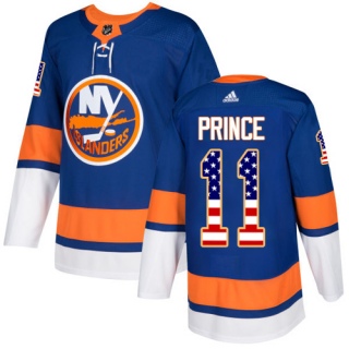 Men's Shane Prince New York Islanders Adidas USA Flag Fashion Jersey - Authentic Royal Blue
