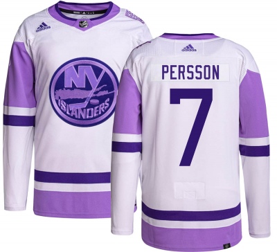 Men's Stefan Persson New York Islanders Adidas Hockey Fights Cancer Jersey - Authentic