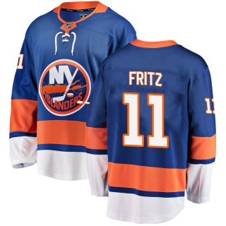 Men's Tanner Fritz New York Islanders Fanatics Branded Home Jersey - Breakaway Blue