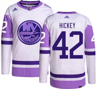 Men's Thomas Hickey New York Islanders Adidas Hockey Fights Cancer Jersey - Authentic