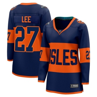 Women's Anders Lee New York Islanders Fanatics Branded 2024 Stadium Series Jersey - Breakaway Navy