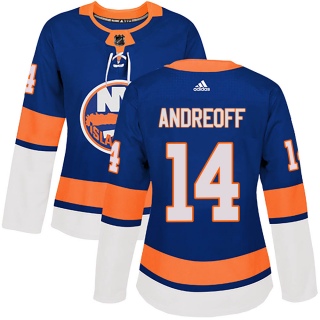Women's Andy Andreoff New York Islanders Adidas Home Jersey - Authentic Royal