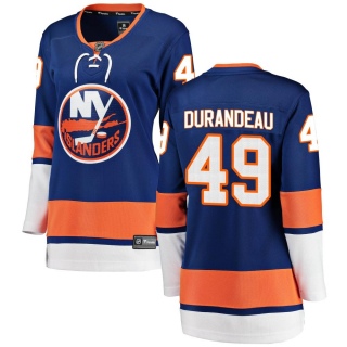 Women's Arnaud Durandeau New York Islanders Fanatics Branded Home Jersey - Breakaway Blue