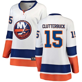 Women's Cal Clutterbuck New York Islanders Fanatics Branded Away Jersey - Breakaway White