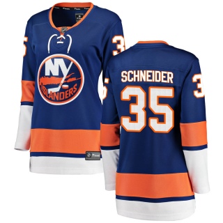 Women's Cory Schneider New York Islanders Fanatics Branded Home Jersey - Breakaway Blue